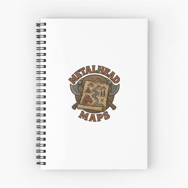 Item preview, Metalhead Maps Logo  designed and sold by MetalheadMinis.
