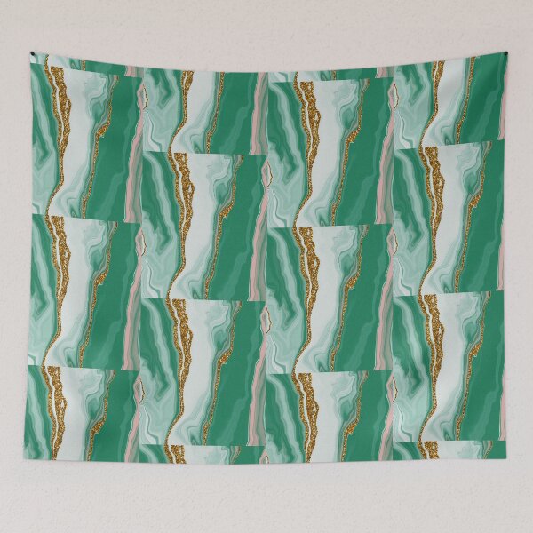 Item preview, Green, Gold and pink Marble Effect Design designed and sold by WHDProduction45.