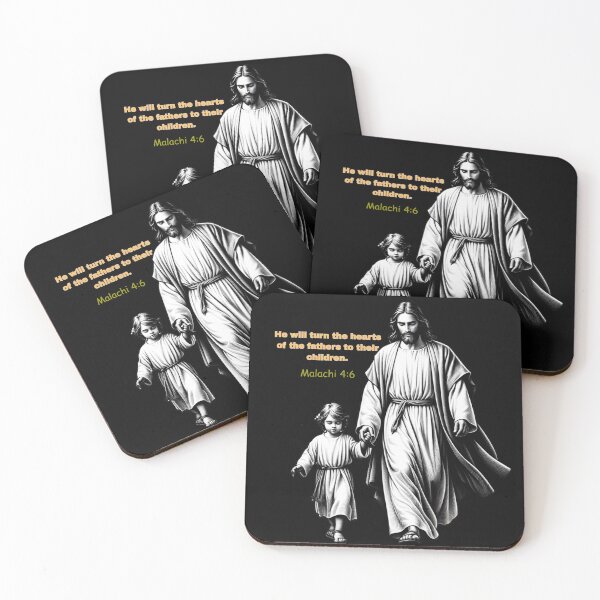 Item preview, Jesus and Child – Malachi 4:6 Bible Verse Art designed and sold by drip.design.co.