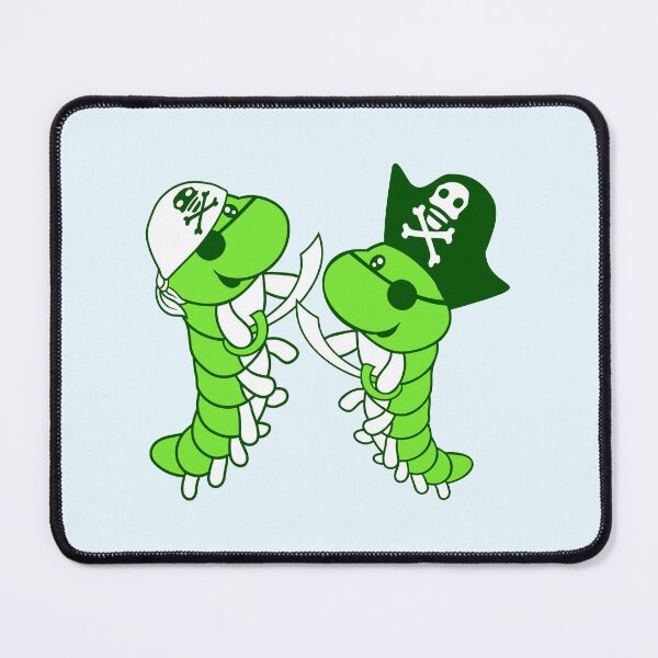 Item preview, 2 Cute Caterpillars Pirates Team Two Friends Comic designed and sold by shirt-o-mat.
