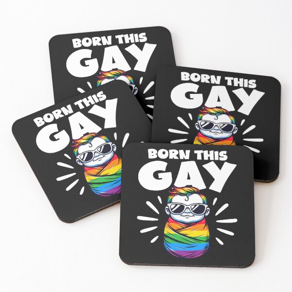 Artikelvorschau, BORN THIS GAY - LGBTQA+ GESCHENK entworfen und verkauft von KEF Custom.