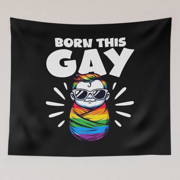 Item preview, BORN THIS GAY - LGBTQA+ GIFT designed and sold by KEF Custom.