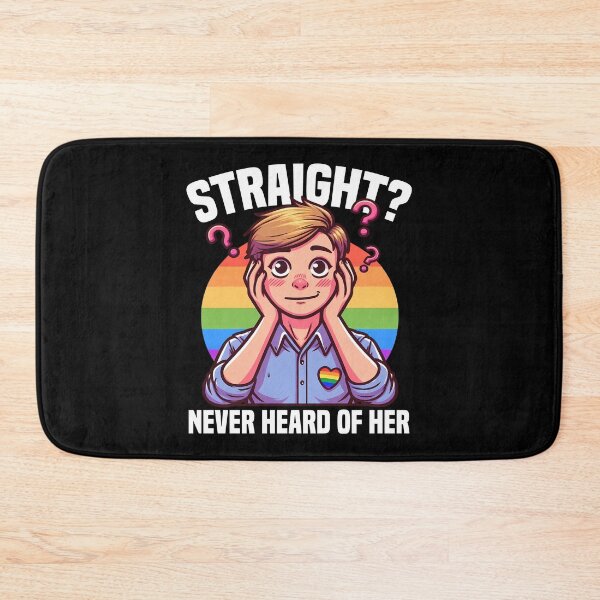 Item preview, STRAIGHT? NEVER HEARD OF HER - LGBTQIA+ GIFT designed and sold by KEF Custom.