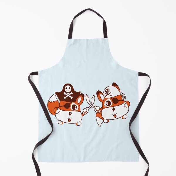 Item preview, Two Little Cute Pirate Foxes Eye Patch Sabre Duel designed and sold by shirt-o-mat.