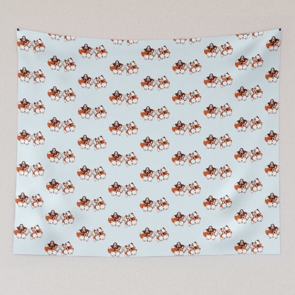 Item preview, Two Little Cute Pirate Foxes Eye Patch Sabre Duel designed and sold by shirt-o-mat.