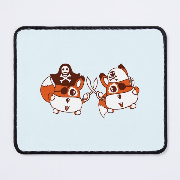 Item preview, Two Little Cute Pirate Foxes Eye Patch Sabre Duel designed and sold by shirt-o-mat.