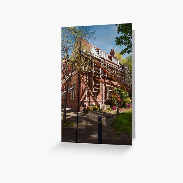 Aperçu de l'œuvre Bâtiment historique de Christchurch en cours de restauration – Architecture du patrimoine urbain créée et vendue par Michael McGimpsey.
