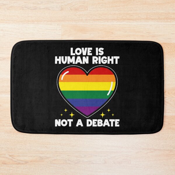 Item preview, LOVE IS HUMAN RIGHT NOT A DEBATE - LGBTQIA+ GIFT designed and sold by KEF Custom.