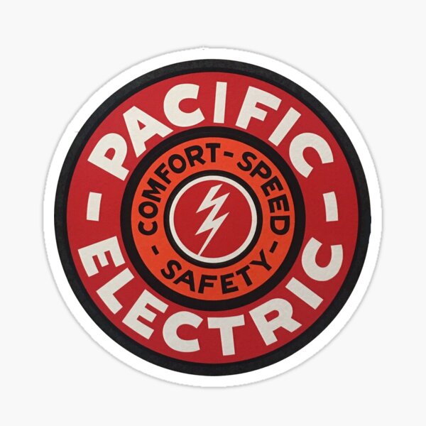 Artikel-Vorschau von Vintage Pacific Electric Railroad – Komfort – Geschwindigkeit – Sicherheit, designt und verkauft von QuayTradingCo.