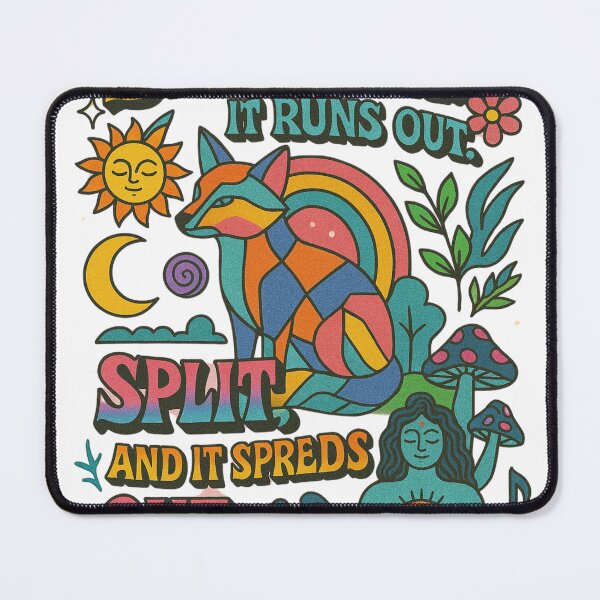 Item preview, Psychedelic Retro Fox Tee – Snatch it, and it runs out. Split it, and it spreads out. | Vibrant Boho Festival Graphic Shirt designed and sold by 50ファイターJP.