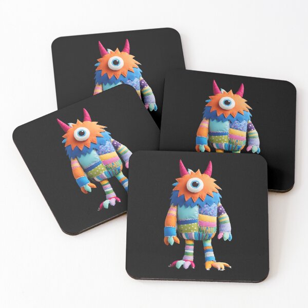 Item preview, Mitzy - patchwork monster designed and sold by Genevieve Crabe.