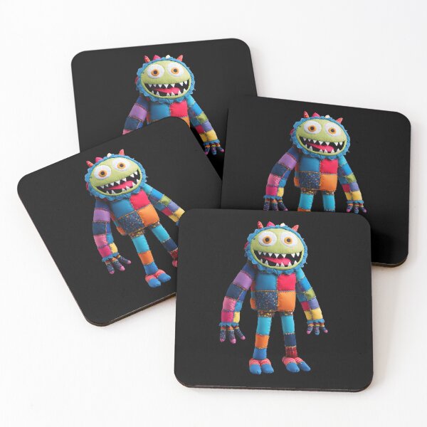 Item preview, Cricket - patchwork monster designed and sold by Genevieve Crabe.