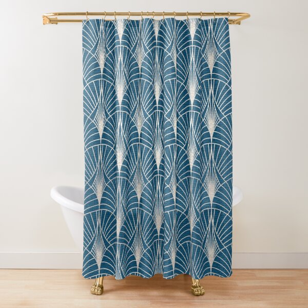 Item preview, (Faux) Turquoise and (Faux) Silver Art Deco Pattern designed and sold by DEC02.