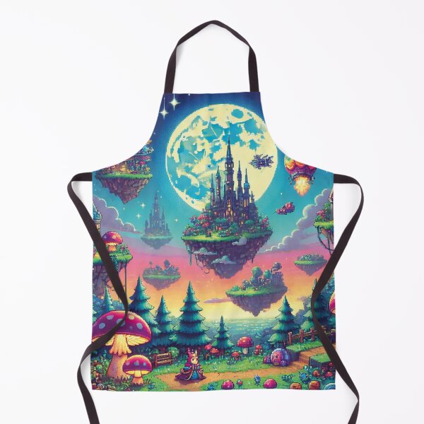 Item preview, Landscape of a fantastic world Pixelart style designed and sold by MerlinWear.