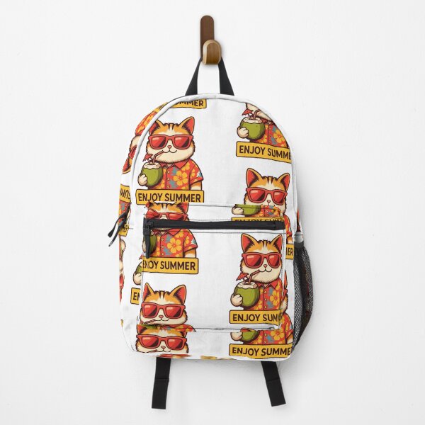 Item preview, Enjoy Summer Cat Cute Beach Vacation designed and sold by Tigerr3g.