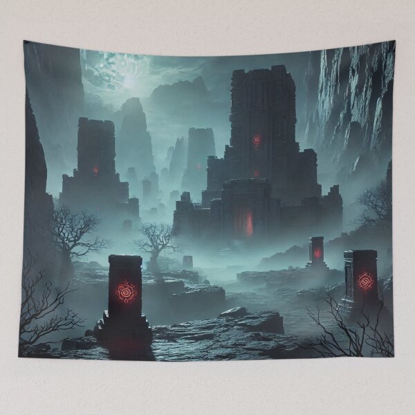 Item preview, Landscape of a dark world of a sorcerer designed and sold by MerlinWear.