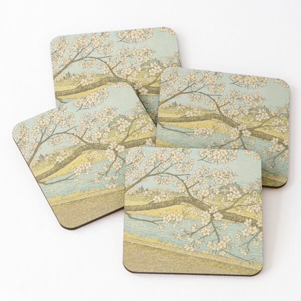 Item preview, Spring Blossoms by the Riverside | Gentle Spring Breeze - Tranquil Japanese Landscape designed and sold by GeEeN.