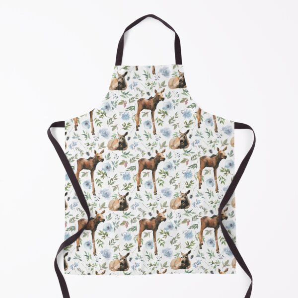 Item preview, Woodland Baby Moose designed and sold by WildAliceArt.