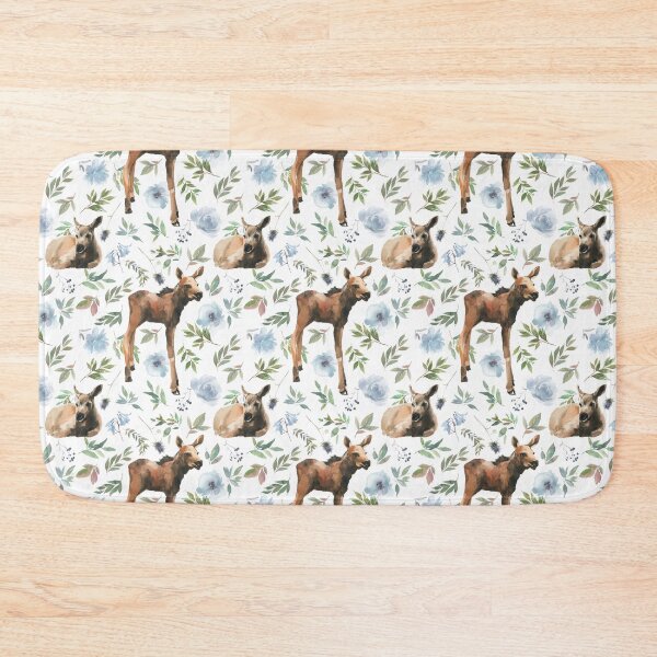 Item preview, Woodland Baby Moose designed and sold by WildAliceArt.