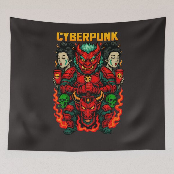 Item preview, Cyberpunk Inferno: Oni Guardians designed and sold by Thaivi Design.