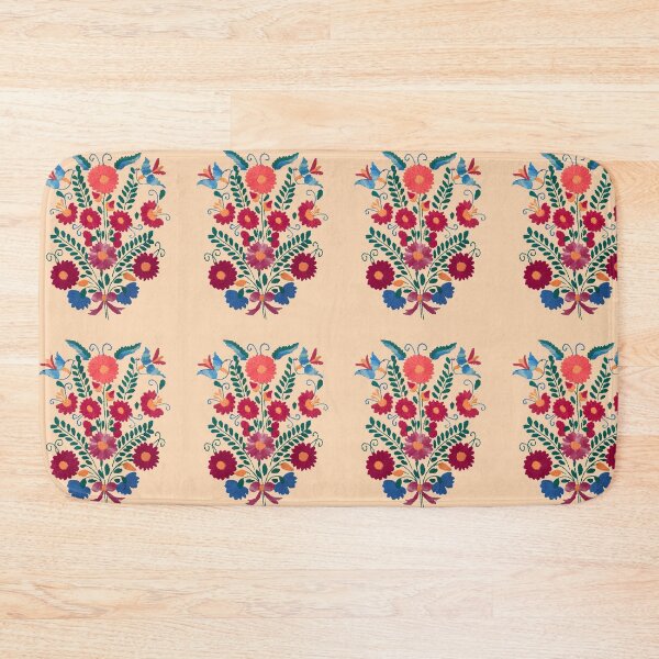 Item preview, Mexican Folk Art blue birds flowers  designed and sold by TinaSalazar.