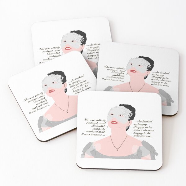 Item preview, She Was Utterly Radiant Because She Looked So Happy Sophie Baek Masquerade Ball Quote Netflix designed and sold by KamiTrendz.