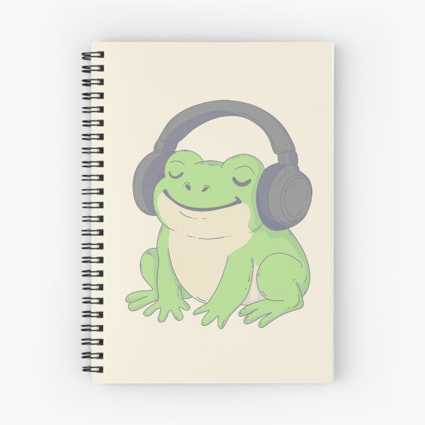 Item preview, Lo-Fi Frog Listening to Music designed and sold by Jess.a.creates.