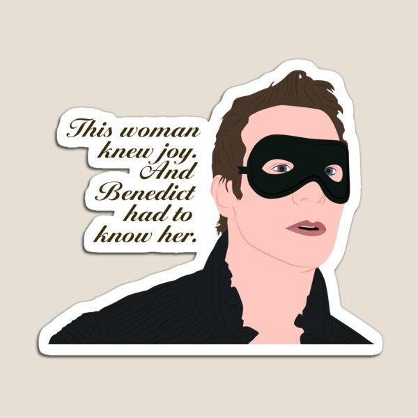Aperçu de l'œuvre Cette femme connaissait la joie et Benedict devait connaître sa citation du bal masqué de Bridgerton sur Netflix créée et vendue par KamiTrendz.