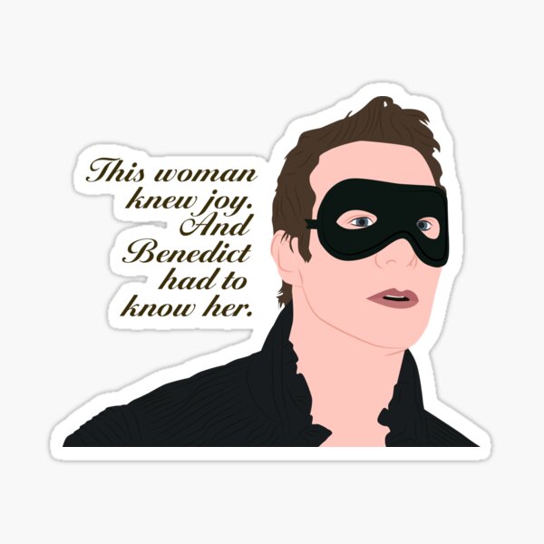 Aperçu de l'œuvre Cette femme connaissait la joie et Benedict devait connaître sa citation du bal masqué de Bridgerton sur Netflix créée et vendue par KamiTrendz.