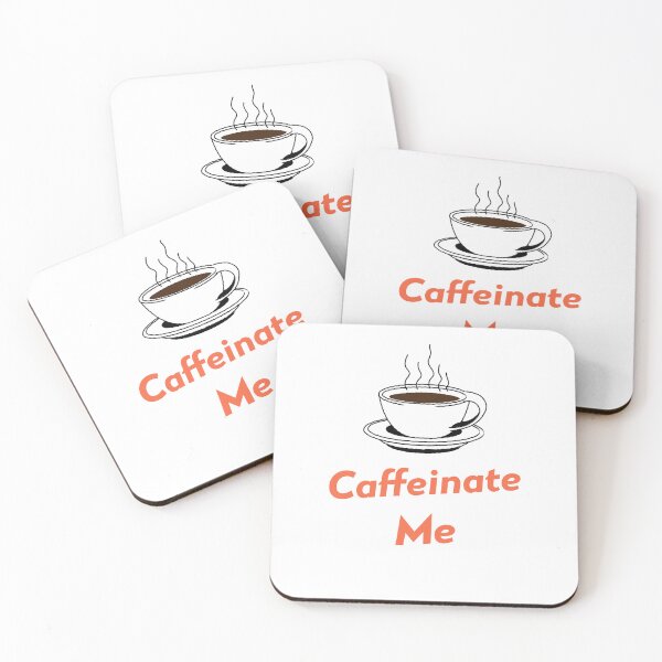 Item preview, Caffeinate Me Coffee Lovers designed and sold by PureGoldDesigns.
