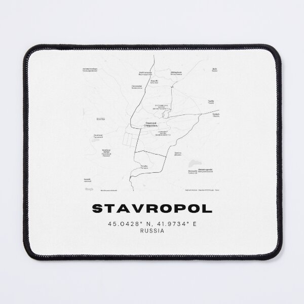 Item preview, Stavropol Map – Southern Russia Minimalist Poster designed and sold by RM-Journey.