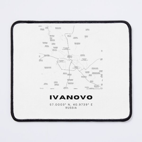 Item preview, Ivanovo Map – Textile Capital Minimalist Wall Art designed and sold by RM-Journey.