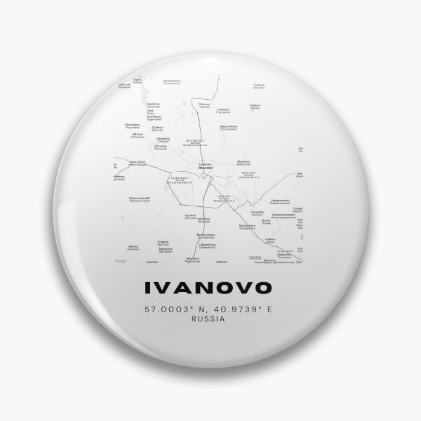 Item preview, Ivanovo Map – Textile Capital Minimalist Wall Art designed and sold by RM-Journey.