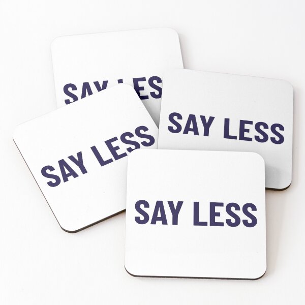Item preview, Say Less Text Art Design designed and sold by PureGoldDesigns.