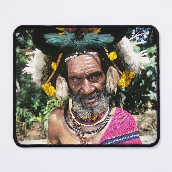 Item preview, Papua New Guinea Villager With Spectacular Headdress (Photo)  designed and sold by DEC02.