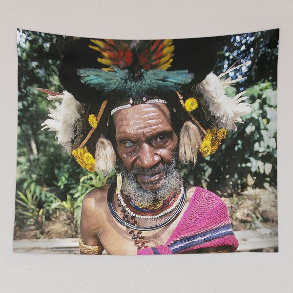 Item preview, Papua New Guinea Villager With Spectacular Headdress (Photo)  designed and sold by DEC02.