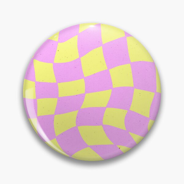 Item preview, Y2K Pink Lipgloss And Yellow Wavy Checkered Pattern designed and sold by DEC02.
