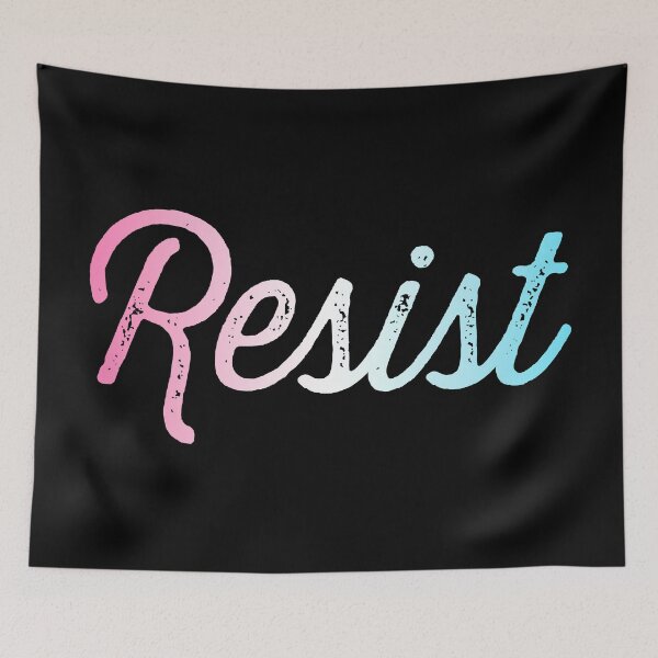 Item preview, Resiste - Bandera Trans designed and sold by sillyjess.