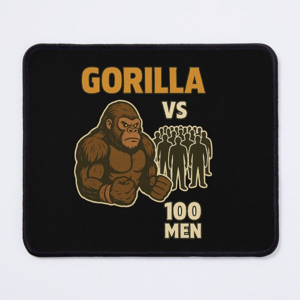 Item preview, Gorilla vs 100 men designed and sold by Matheus2001.