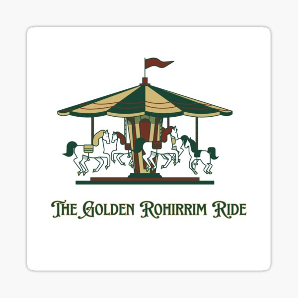 The Golden Carousel Sticker