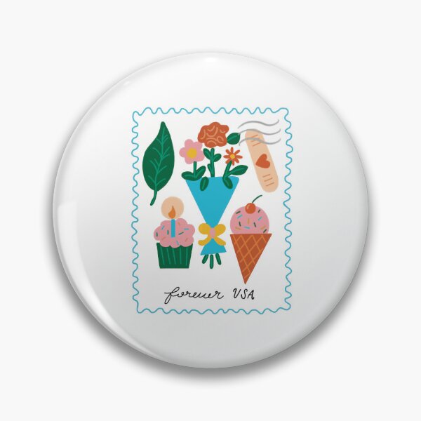 Item preview, Cute Summer Illustrated Postage Stamp designed and sold by CarolineHolsten.