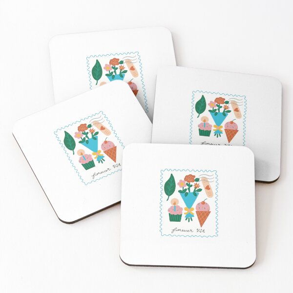 Item preview, Cute Summer Illustrated Postage Stamp designed and sold by CarolineHolsten.