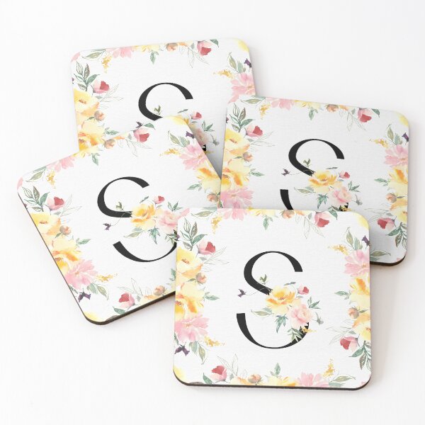 Item preview, Letter S Spring Flowers designed and sold by WildAliceArt.