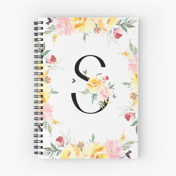 Item preview, Letter S Spring Flowers designed and sold by WildAliceArt.