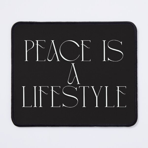 Item preview, Peace is a Lifestyle – Boho Tranquil Quote designed and sold by Pamthedesigner.