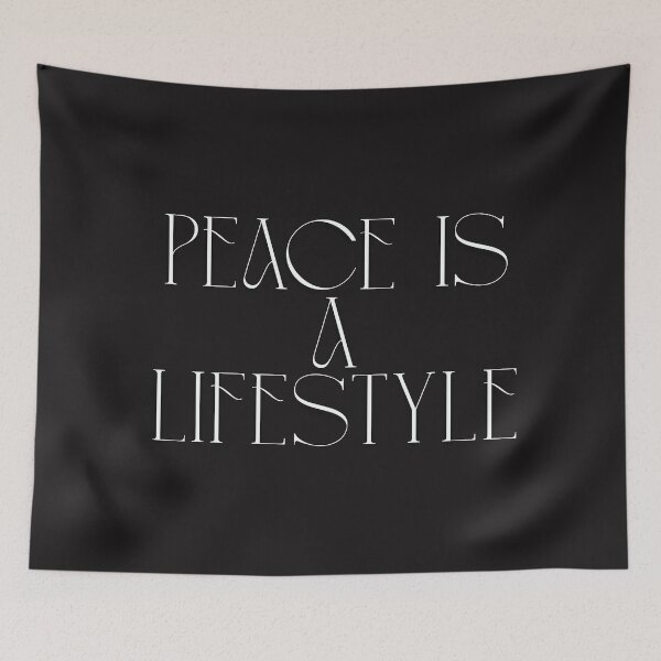 Item preview, Peace is a Lifestyle – Boho Tranquil Quote designed and sold by Pamthedesigner.