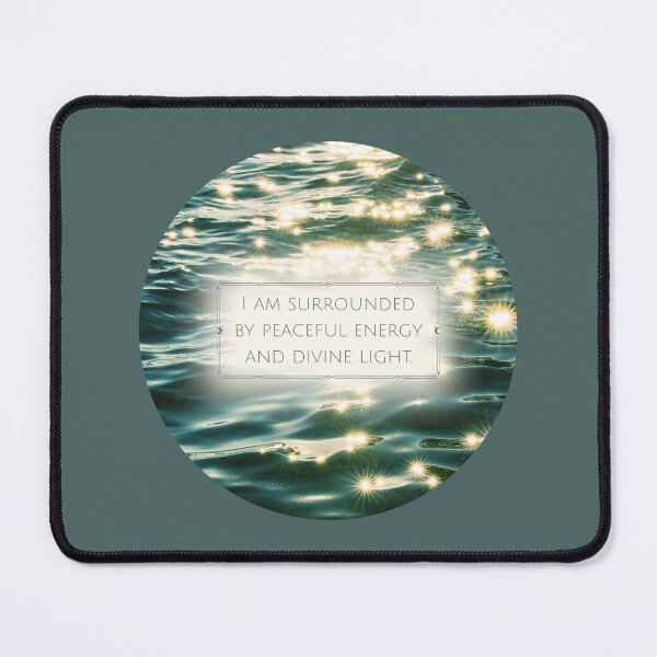 Item preview,  I Am Surrounded by Peaceful Energy and Divine Light – Calm Ocean Spiritual Art designed and sold by LUV963.