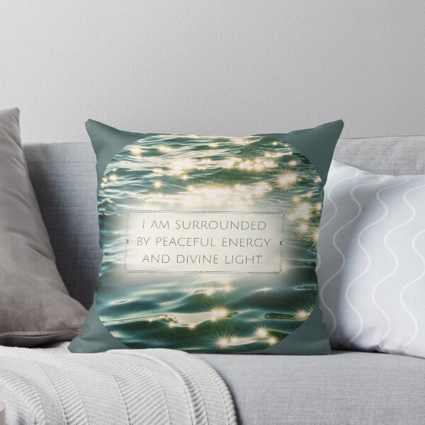 Item preview,  I Am Surrounded by Peaceful Energy and Divine Light – Calm Ocean Spiritual Art designed and sold by LUV963.