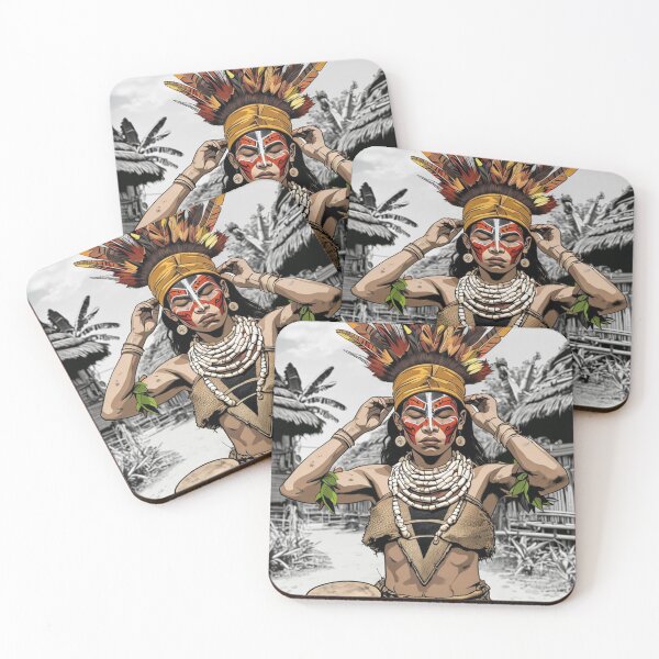 Item preview, Tribal Grace – PNG Warrior Woman designed and sold by DiiStyle.