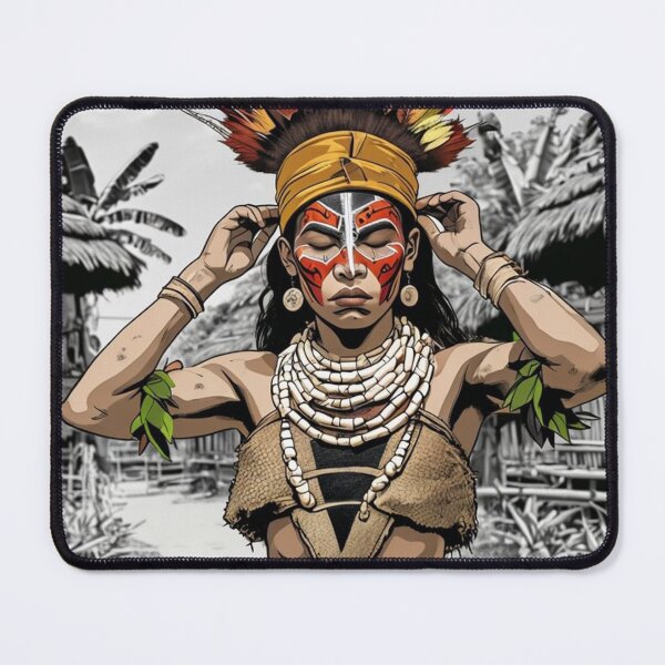 Item preview, Tribal Grace – PNG Warrior Woman designed and sold by DiiStyle.